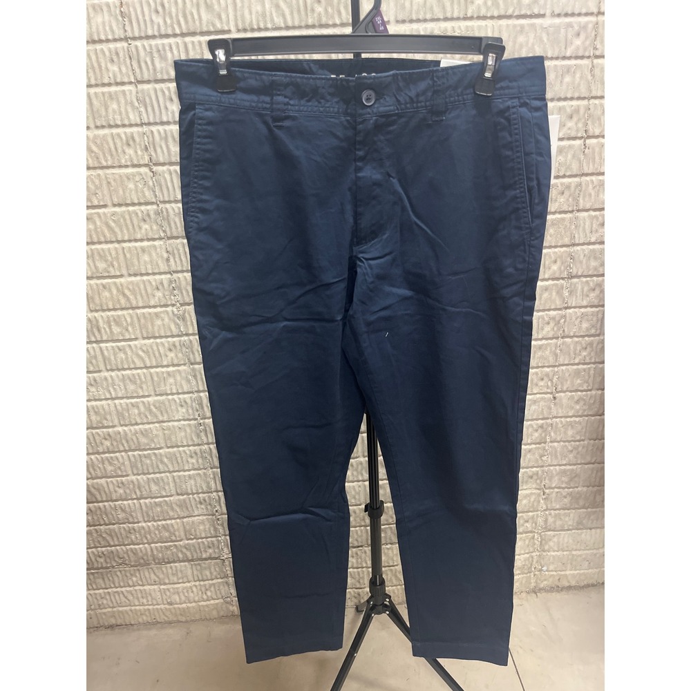 Free Assembly Mens Tapered Fit Core Chino Pants Dark‎ Navy 34x30 NEW